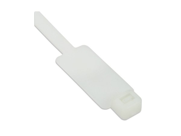 InLine Fascette stringicavo 200x4,8mm con targhetta 27x13mm - neutra - 100pz