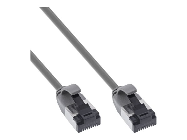 InLine Cavo patch slim - U/FTP - Cat.8.1 - TPE senza alogeni - grigio 1m