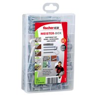 fischer MEISTER-BOX UX - Schrauben- & Dübelsatz - Beton - Grau - 75 Stück(e) - Box