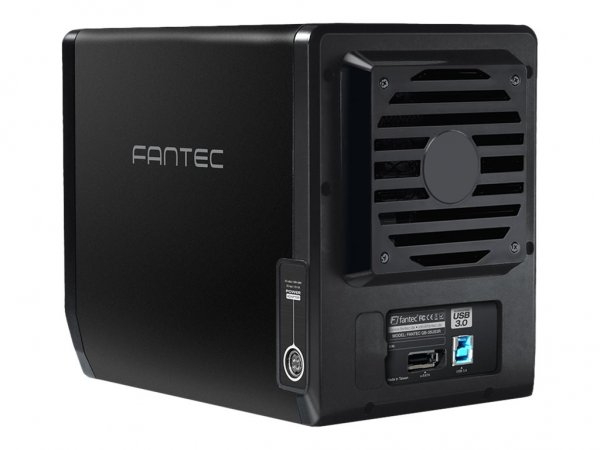FANTEC QB-35U31R - HDD & SSD - SATA - Seriale ATA II - Serial ATA III - 2.5,3.5" - Tower - Nero - 1
