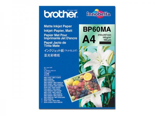 Brother BP-60MA Matt Inkjet Paper A4 - Carta a getto d'inchiostro - 145 g/m²
