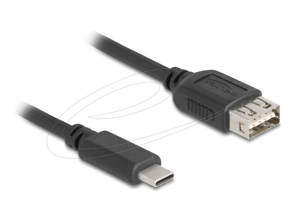 Delock USB 2.0 Kabel Type-C St zu Typ-A Buchse - Cavo - Digitale/dati