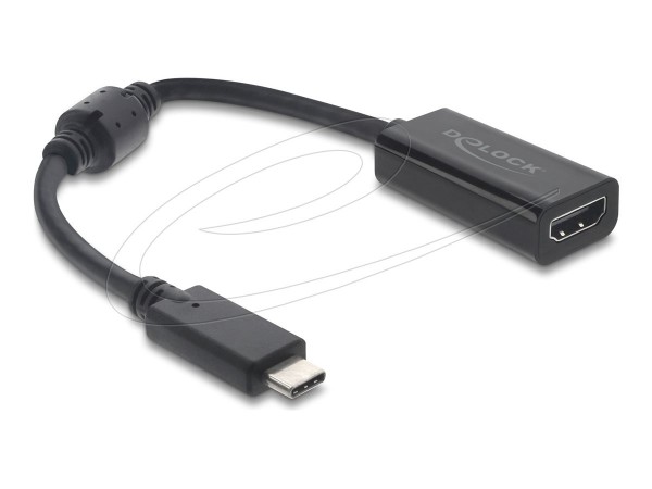 Delock USB Type-C Adapter zu HDMI DP Alt Mode 8K 60 Hz schwarz - Adattatore - Digitale/dati