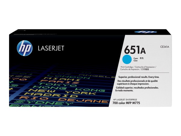 HP Cartuccia Toner originale ciano LaserJet 651A - 16000 pagine - Ciano - 1 pz