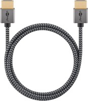 Goobay Slim High Speed HDMI Cable with Ethernet - 4 - Cavo - Digitale/display/video