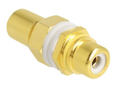 Delock Audio Adapter Cinch Bu.> zum Einbau Farbr. weiß - Adattatore - Audio/multimedia