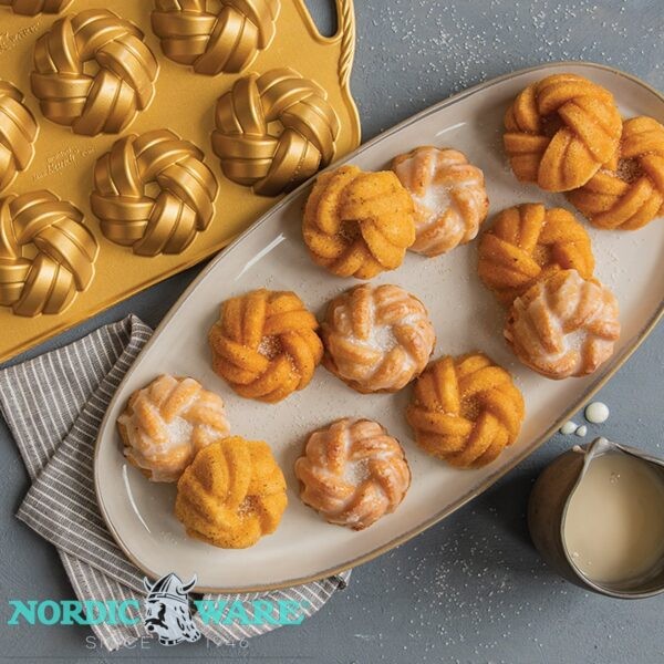 Nordic Ware 75th Anniversary Braided Mini Bundt Pan