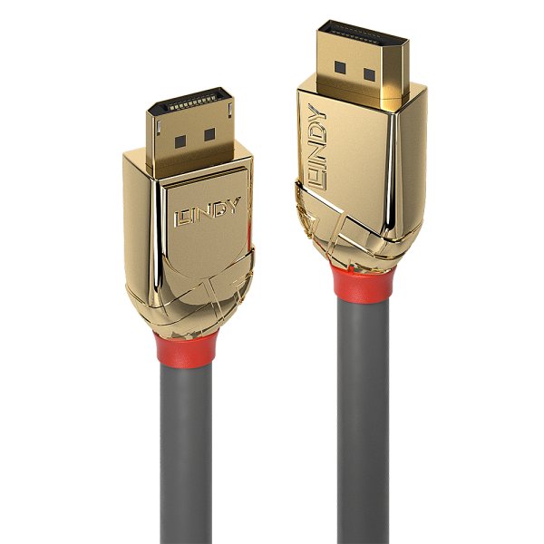 Lindy DisplayPort 1.2 Kabel Gold Line - Cavo - Digitale/display/video