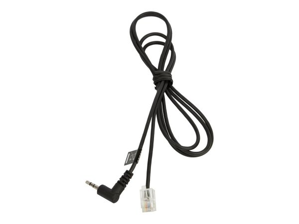 Jabra 8800-00-75 - 1 m - RJ-10 - 3,5 mm - Nero - Maschio - Maschio