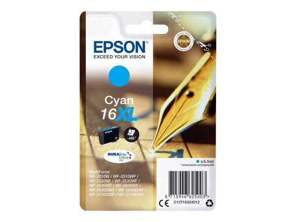 Epson Pen and crossword Cartuccia Penna e cruciverba Ciano Inchiostri DURABrite Ultra 16XL - Resa el