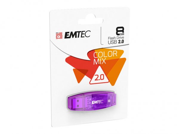 EMTEC C410 8GB - 8 GB - USB tipo A - 2.0 - 18 MB/s - Cuffia - Nero
