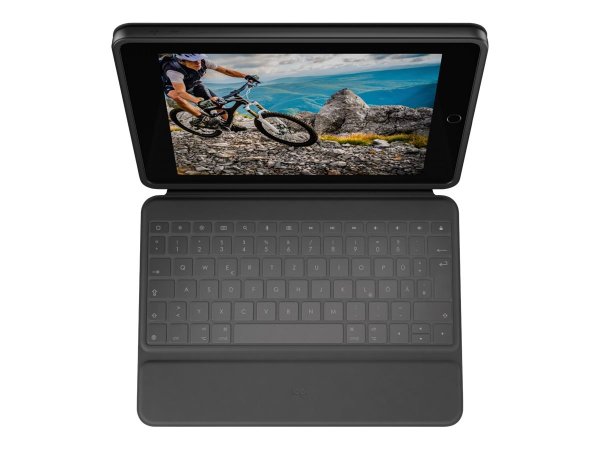 Logitech Rugged Folio - Tastatur und Foliohülle - Apple Smart connector - Pan No... - Tastiera - QWE