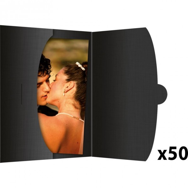Daiber 09024 Fotohüllen Schwarz 20 x
