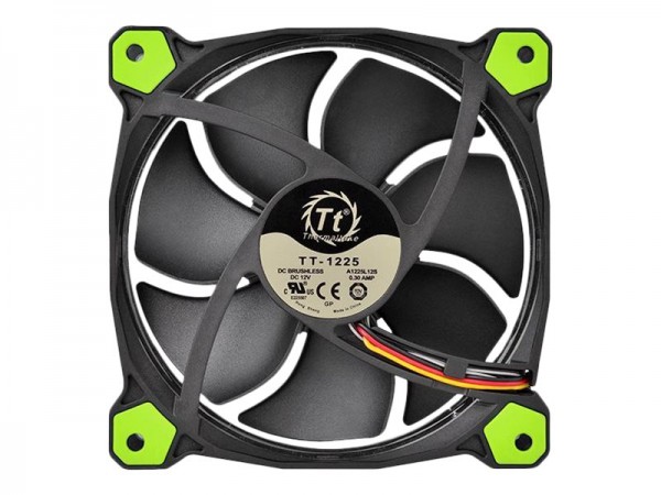 Thermaltake Riing 14 - Ventilatore - 14 cm - 1400 Giri/min - Nero - Verde