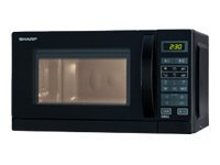Sharp R642BKW Mikrowelle mit Grillfunktion 20 Liter Schwarz
