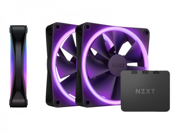 Ventole NZXT F120 RGB DUO PWM 120 mm confezione da 3 - nero