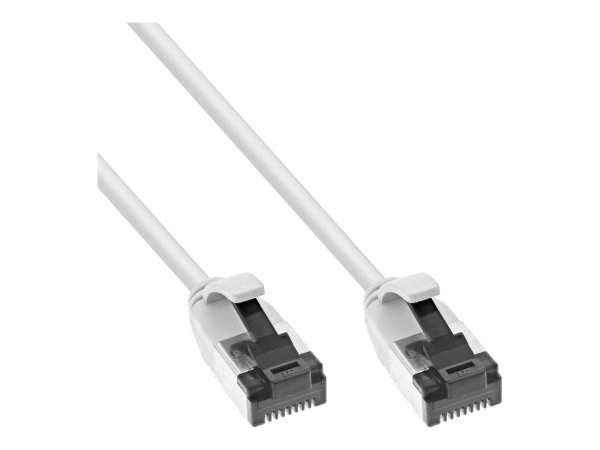 InLine Cavo patch slim - U/FTP - Cat.8.1 - TPE senza alogeni - bianco 0,5m