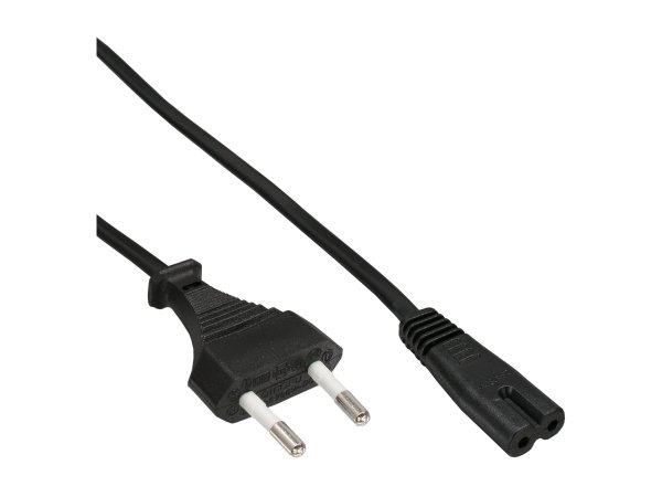 InLine Cavo di alimentazione Spina CEE7/16 Italia - presa Euro 8 C7 - nero - 1,8m