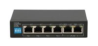 Extralink PoE Switch EUROS V2 4x 100Mb/s PoE/PoE+ - 2x RJ45 Uplink 100Mb/s - 60W - Non gestito - L2