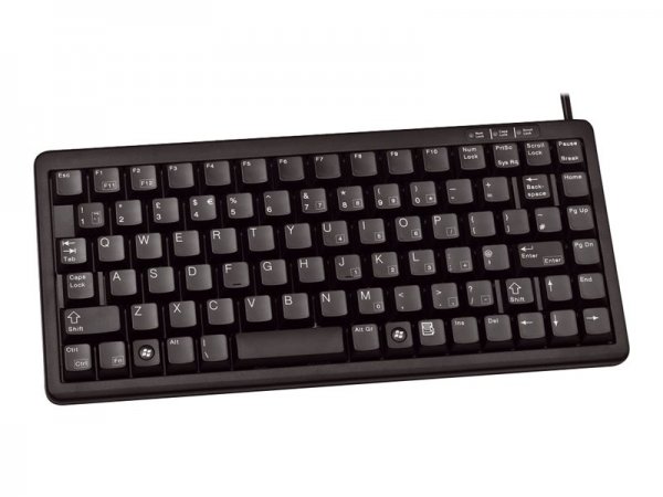 Cherry Slim Line Compact-Keyboard G84-4100 - Tastiera - Laser - 86 tasti QWERTY - Nero