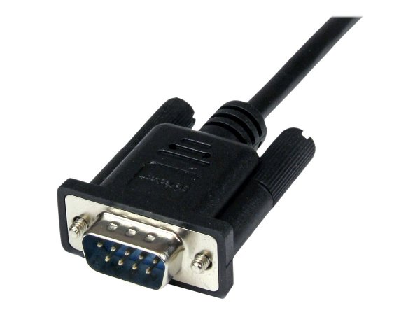 StarTech.com Cavo seriale null modem DB9 RS232 nero 1 m - F/M - Nero - 1 m - DB-9 - DB-9 - Maschio -