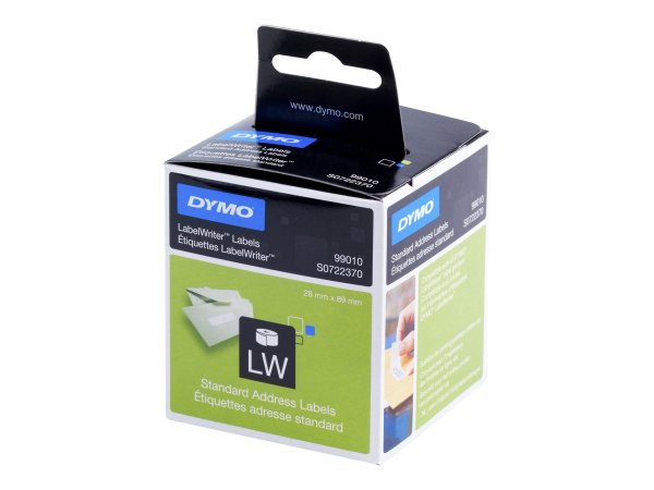Dymo LabelWriter Address - Permanenter Klebstoff - weiß - Rolle (8,9 cm x 2,8 m)