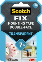 3M Fix Transparent doppelseitiges Klebeband