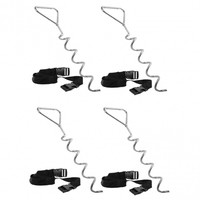 Hudora Trampoline anchors - Kit di ancoraggio per trampolino - Acciaio - Nero - Argento