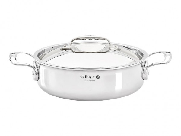 de BUYER Affinity Bratentopf niederer mit Deckel 20 cm