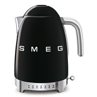 SMEG Bollitore A Temperatura Variabile 50's Style – Nero LUCIDO – KLF04BLEU - 1,7 L - 2400 W - Nero