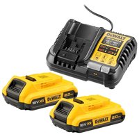 DEWALT DCB1104D2-QW Akku-Kit 2x/2Ah plus DCB1104 - Caricabatteria