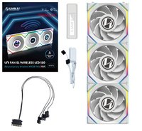 Lian Li UNI FAN SL Wireless LCD Lüfter ARGB PWM 3er-Pack inkl. Controller - Reverse Blade - Case fan