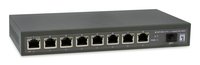 LevelOne 2.5 Gigabit PoE Switch -802.3af/at/bt -8-Port Outputs -1 x 10G/SFP+ -Power - Interruttore -