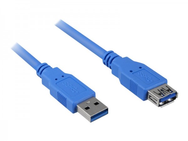 Sharkoon Kabel Usb 3.0 Verlängerung - Cavo - Digitale/dati