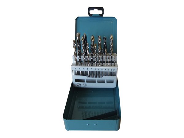 Makita D-46202 - Trapano - Set di punte per trapano - Metallo - Legno - 18 pz - 3 - 4 - 5 - 6 - 8 -