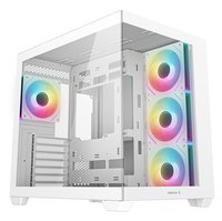 Deepcool Cg530 4F ATX 4x120mm ARGB Fans USB 3.0 USB-C Panoramic White - Midi/minitower - ATX