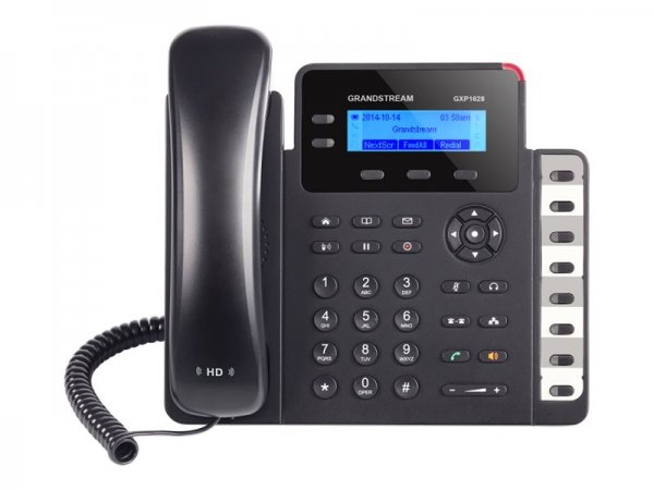 Grandstream GXP1628 - Telefono DECT - Telefono con vivavoce - 500 voci - Nero