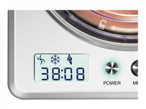 UNOLD 48872 - Gelatiera compressore - 2 L - 1 ciotole - Acciaio inox - 30 min - LCD