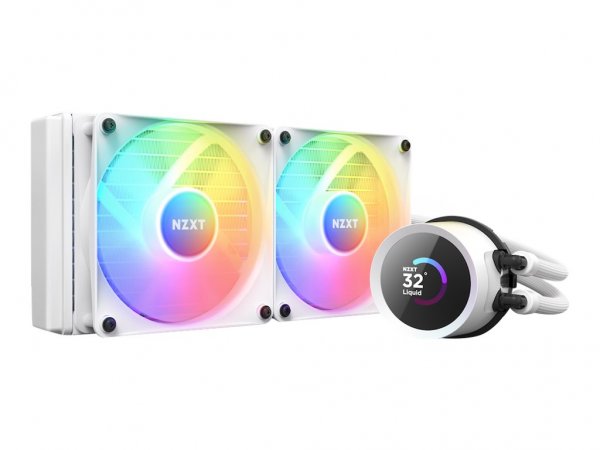 NZXT Kraken 240 RGB - Raffreddatore di liquidi tutto in uno - 12 cm - Bianco