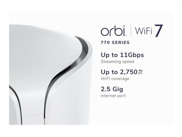 Netgear Orbi 7 TB WiFi 7 SATELLITE RBE770 - Punto di accesso - WLAN