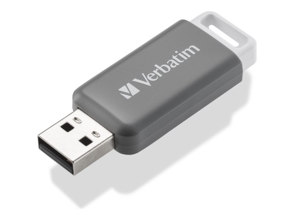 Verbatim V DataBar - 128 GB - USB tipo A - 2.0 - Lamina di scorrimento - 9,1 g - Grigio