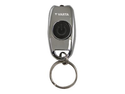 Varta L.E.D. METAL KEY CHAIN LIGHT - Torcia portachiavi - Cromo - LED - 15 lm - 11 m - CR2016