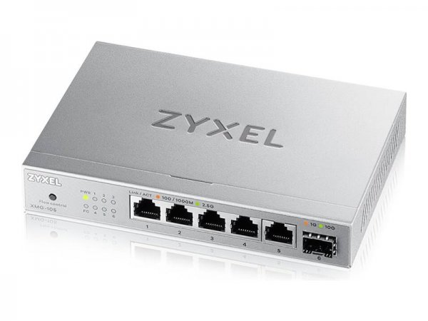 ZyXEL XMG-105 2.5G+ 1 SFP+ MultiGig unmanaged Desktop Switch - Interruttore - 1 Gbps