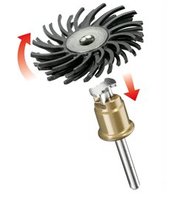 Dremel 471S - Spazzola di pre-lucidatura - 3,2 mm - 2,5 cm - Nero