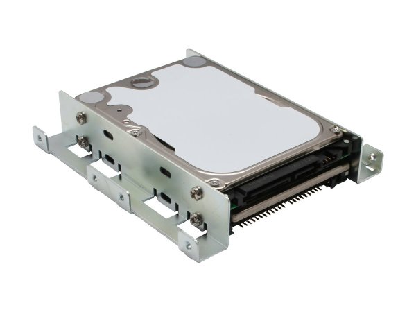 InLine Guide di montaggio per HDD/SSD da 2x 2,5" a 3,5" - telaio e viti - nero