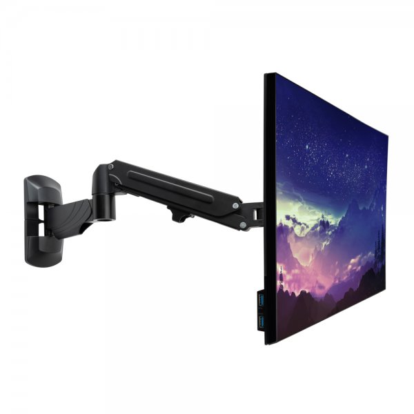 Lindy Wall Mounted Single Gas Arm Display Mount S - Accessori tft/lcd tv - Kit di montaggio