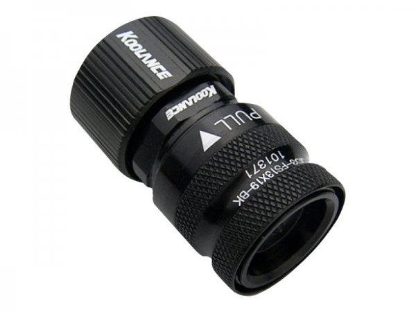Koolance QD3 - Ottone - Cromo - Acciaio inossidabile - Nero - 19 mm - 13 mm - 100 g