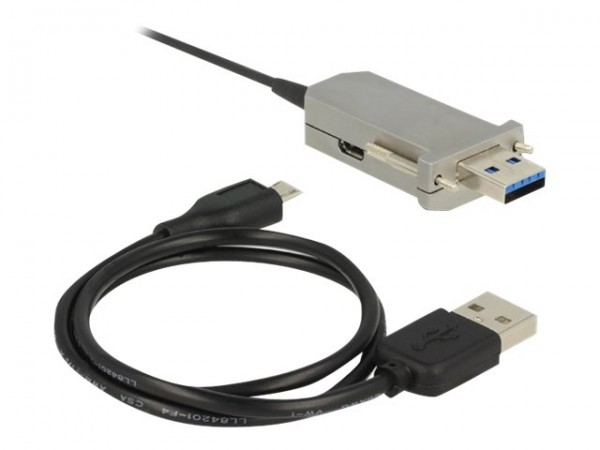 Delock USB3.0-A+ USB Micro-B/USB3.0-A A/Micro-USB B US - Cavo - Digitale/dati