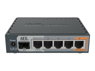 MikroTik hEX S - WAN Ethernet - Gigabit Ethernet - Nero