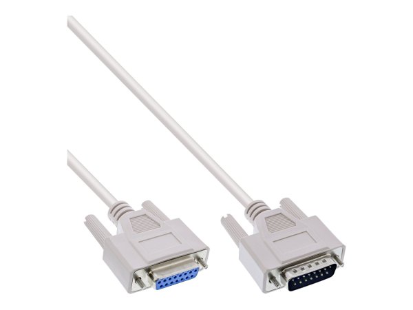 InLine Cavo Joystick 15poli maschio / femmina - 2m - pressofuso